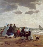 Boudin, Eugene - On the Beach, Dieppe